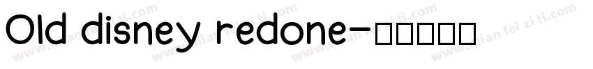 Old disney redone字体转换